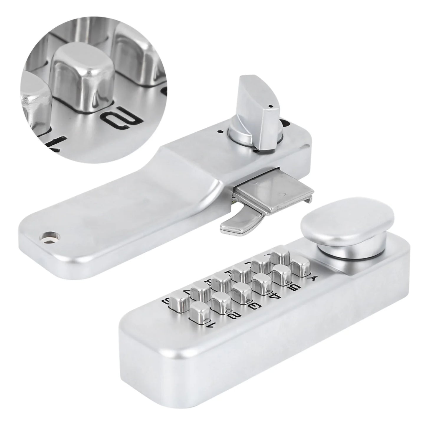 Mechanical Combination Lock for Sliding Doors | 1–11 Digit Keyless