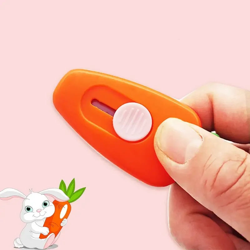 Cute Carrot Mini Utility Knife | Portable Art & Paper Cutter Mini Utility Knife Peaceful Pleasures Health and Wellness
