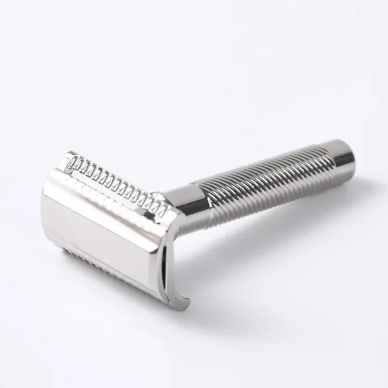 Yaqi Slant 37 Stainless Steel Safety Razor With 6Pcs Bottom Accessories Portable Razor With 1.00mm Blade Gap For Male Shaving Peaceful Pleasures Health and Wellness