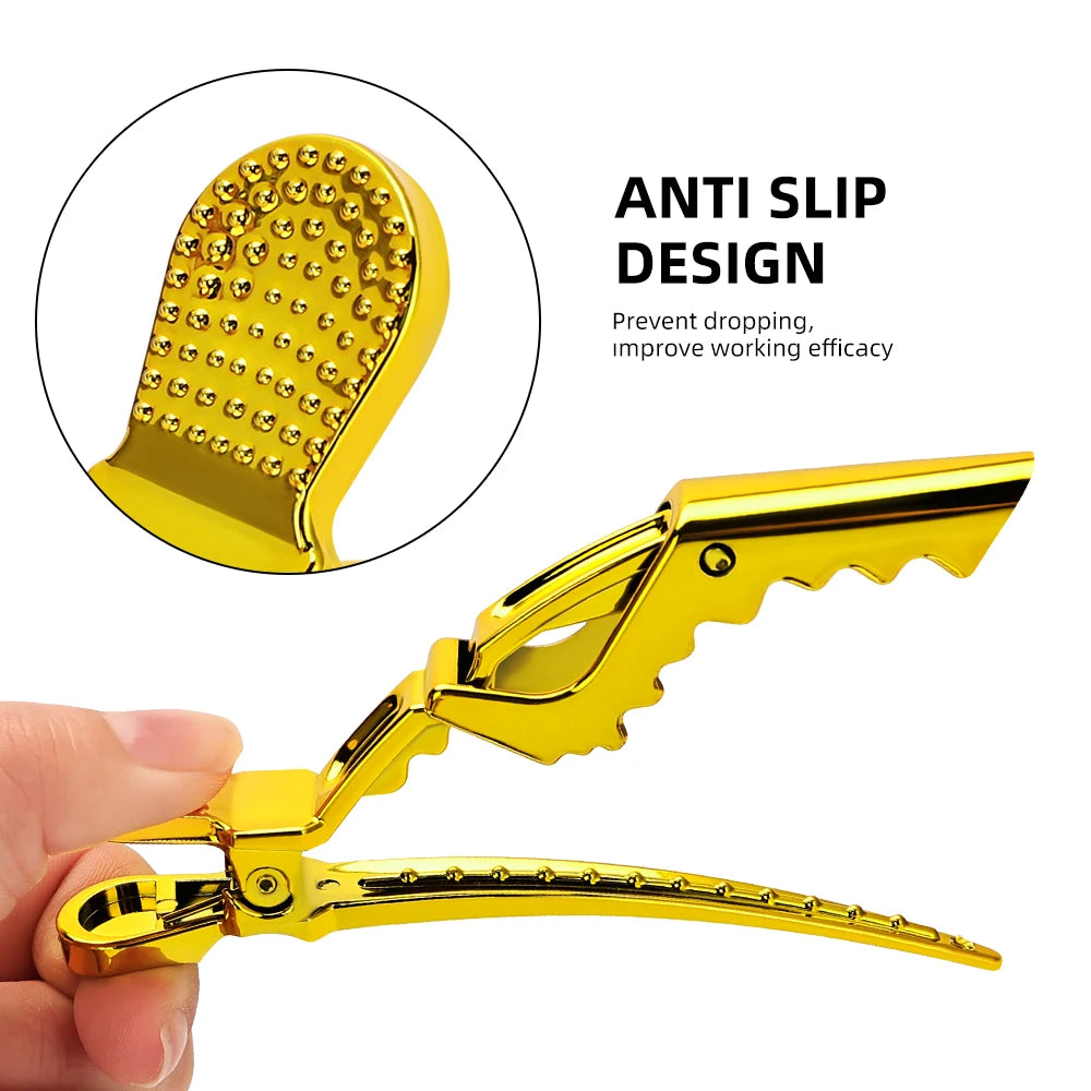 6Pcs Colorful Alligator Hair Clips Clamps Hairdressing Hair Grip Crocodile Hairpins Hair For Hairdressing Sectioning Salon Tools Peaceful Pleasures Health and Wellness