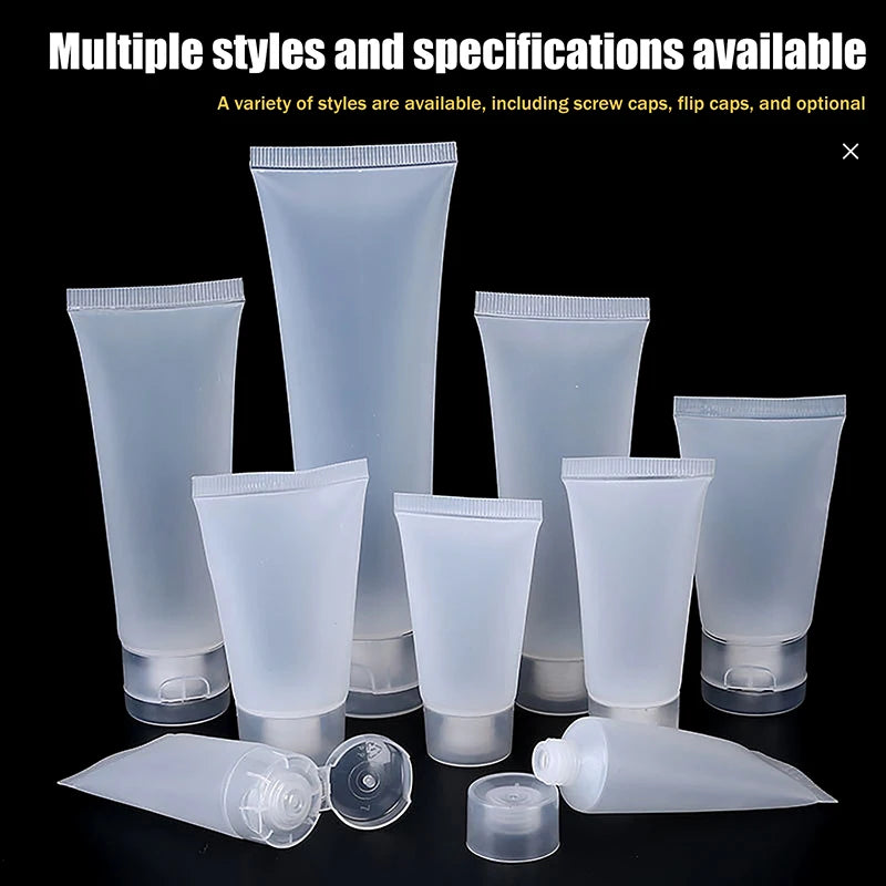 10Pcs Refillable Clear Lotion Containers for Travel Medical Supplies Peaceful Pleasures Health and Wellness