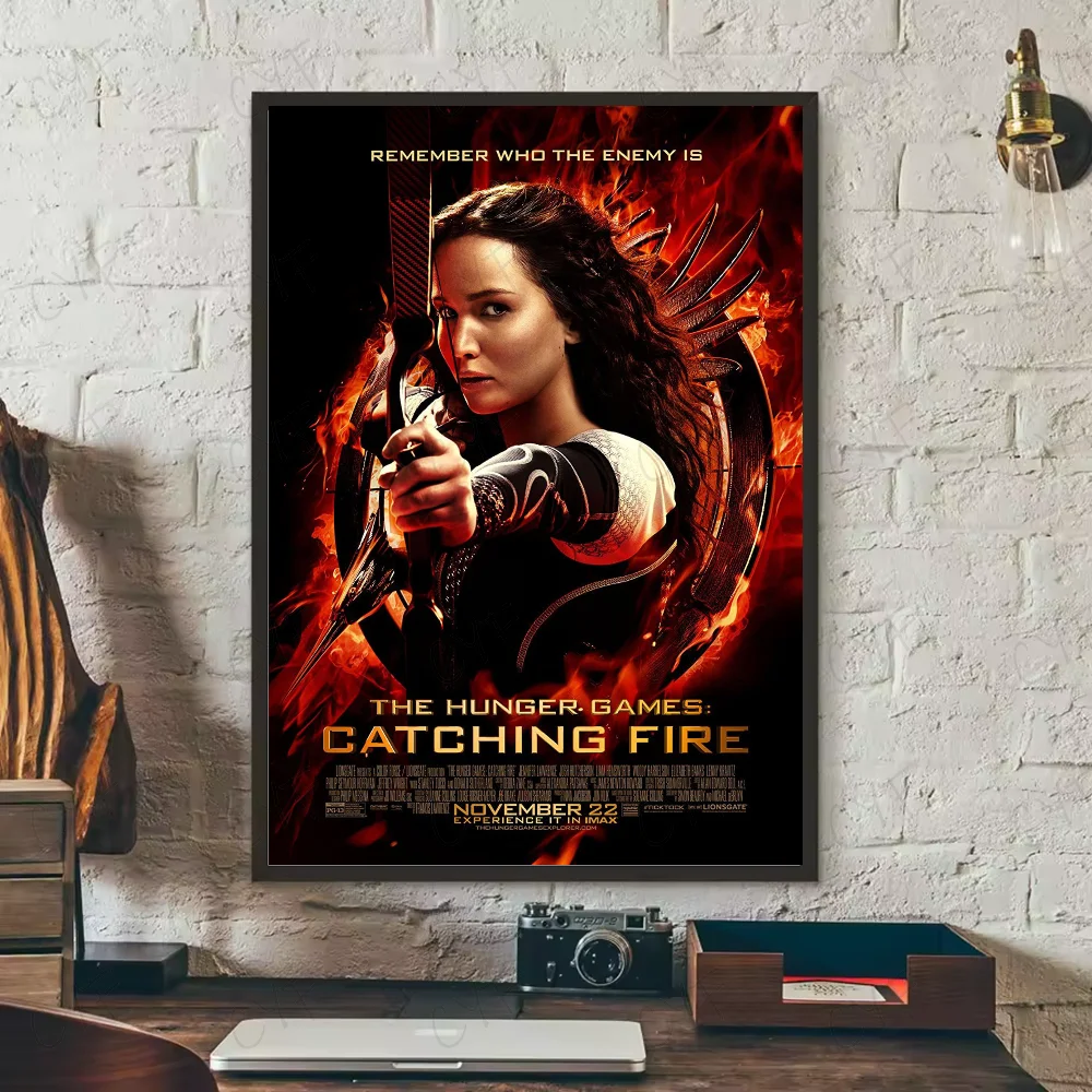 Hunger Games HD Movie Poster | Waterproof PVC Wall Art Décor Movie Wall Poster Peaceful Pleasures Health and Wellness z1 40X50cmNoframe