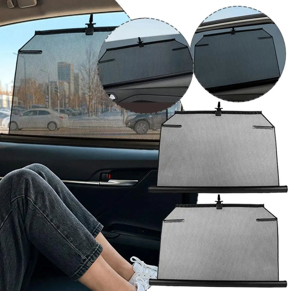 52cm Retractable Car Window Sun Shade Mesh for Sedan & SUV