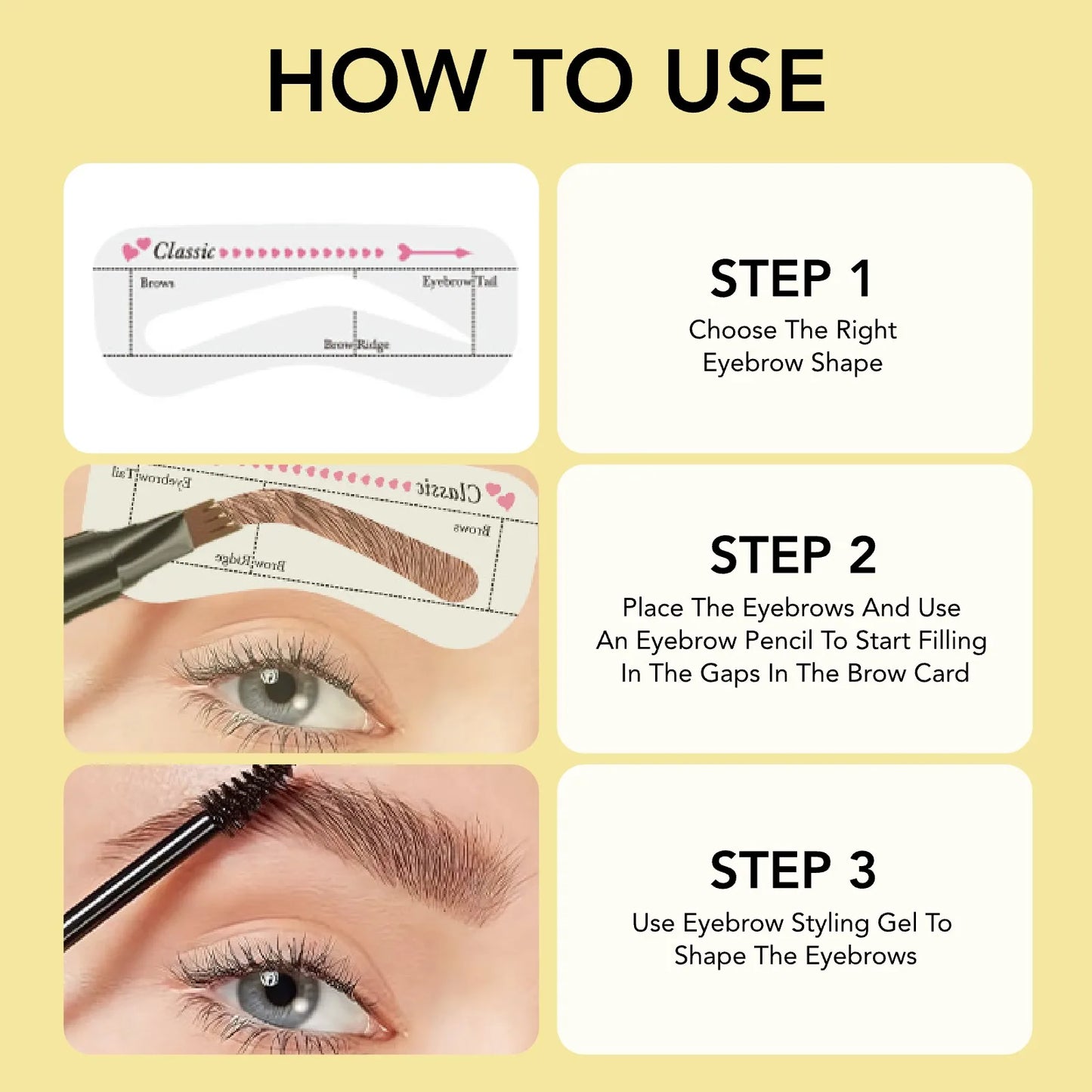 O'CHEAL 3D Feathery Brow Gel & Pencil Set – Waterproof