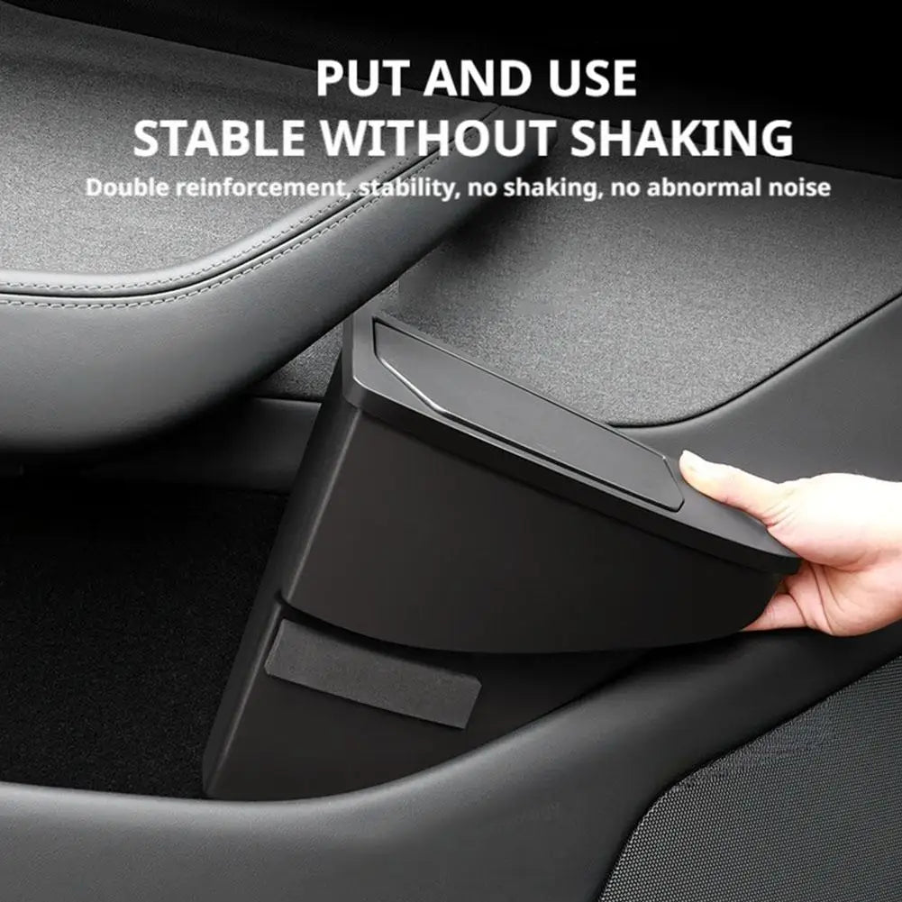 For Tesla Model Y Juniper 2025 front Rear door storage slot Front Door Trash Garbage Bin Waterproof Storage Box Car Accesso Peaceful Pleasures Health and Wellness