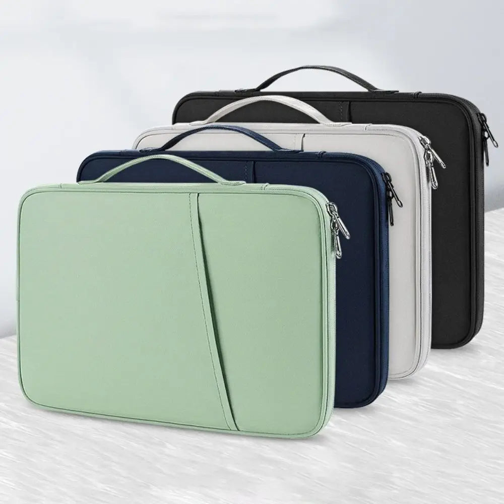 With Handle Portable Laptop Bags Lightweight Ultra Thin Laptop Case Soft Material Dual Zipper Computer Notebook Sleeve Peaceful Pleasures Health and Wellness