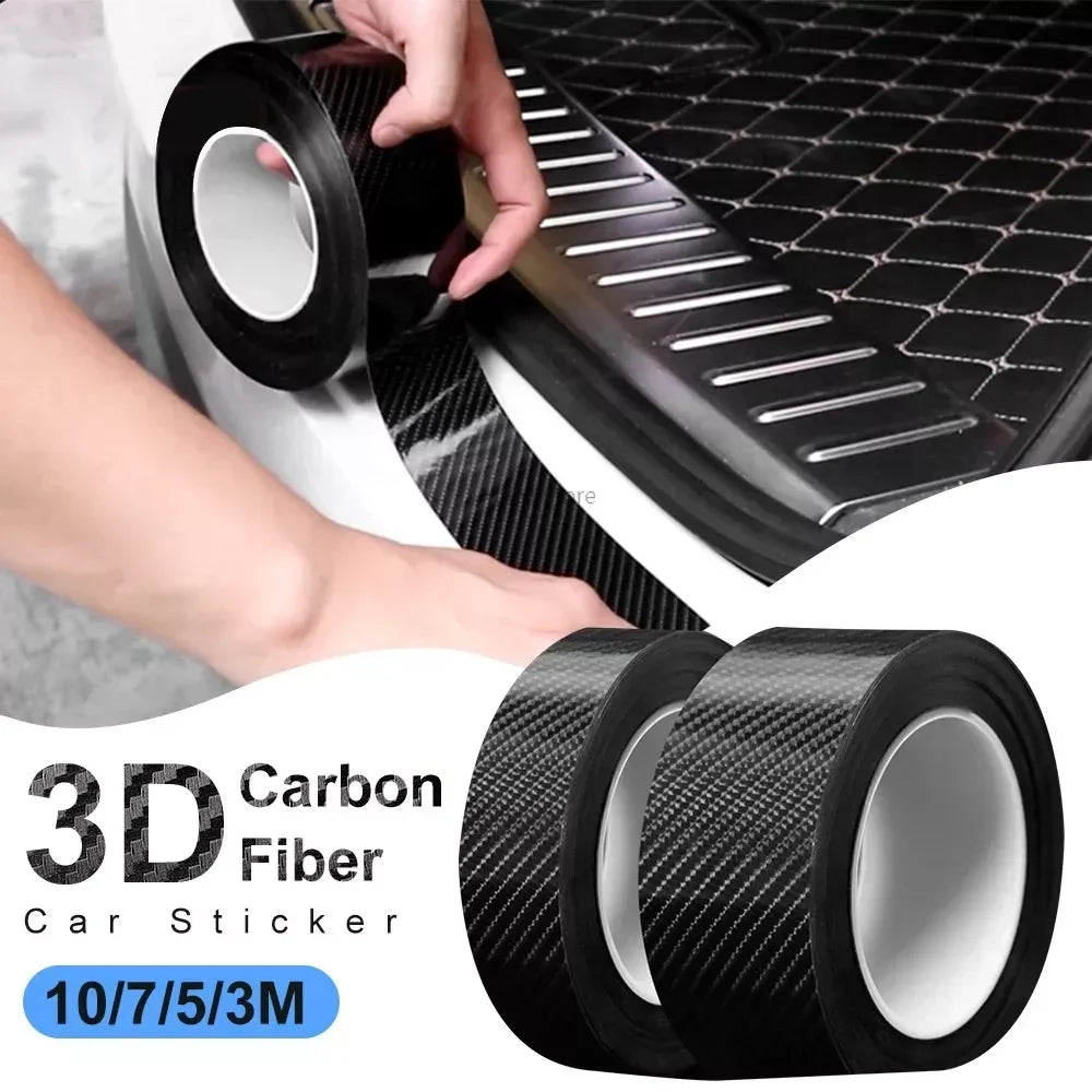 Carbon Fiber Car Protective Film Tape | Anti-Scratch Door Sill