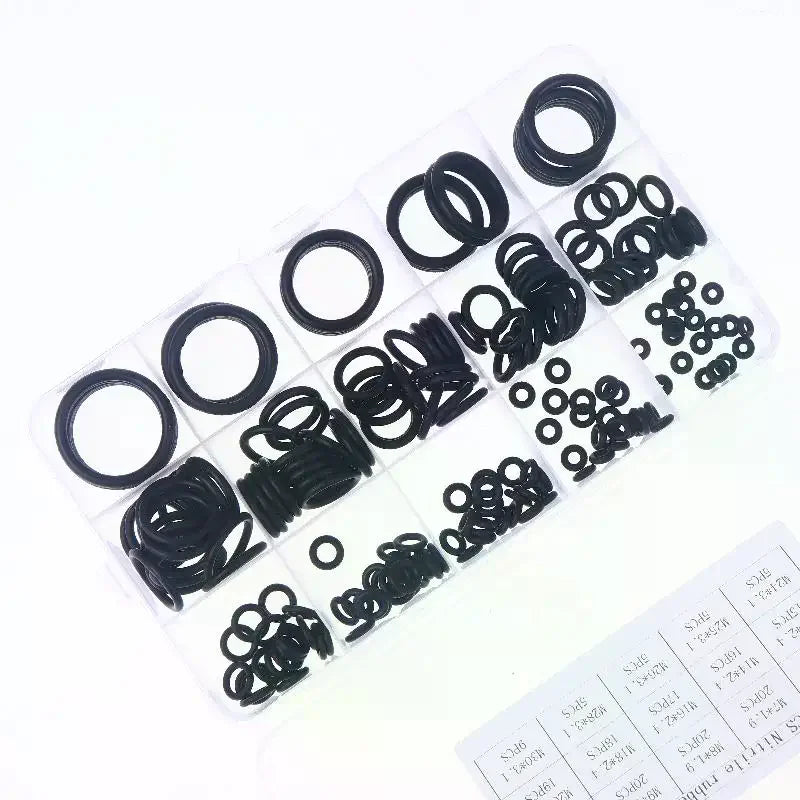 175/200Pcs Nitrile Rubber O-Ring Set | High Pressure Repair Kit O-Ring Gasket Kit Peaceful Pleasures Health and Wellness