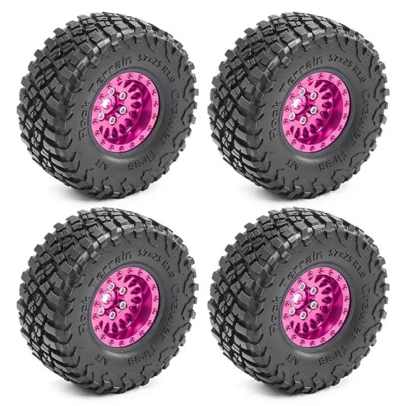 RC Rubber Wheel Tires 4pcs | 1/18 TRX4M & 1/24 SCX24 AX24