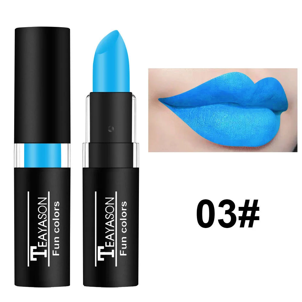 TEAYASON 12-Color Matte Lipstick – Waterproof Long-Lasting