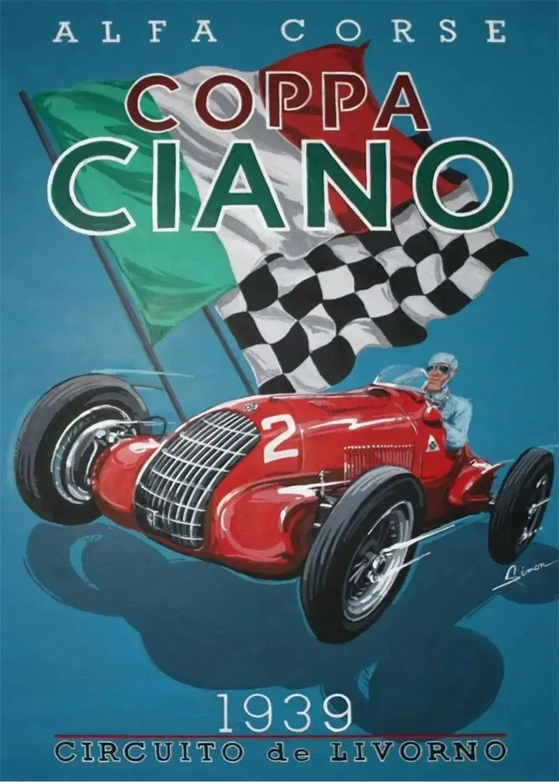 F1 Le Mans Race Car Canvas Wall Art | Formula Grand Prix Print