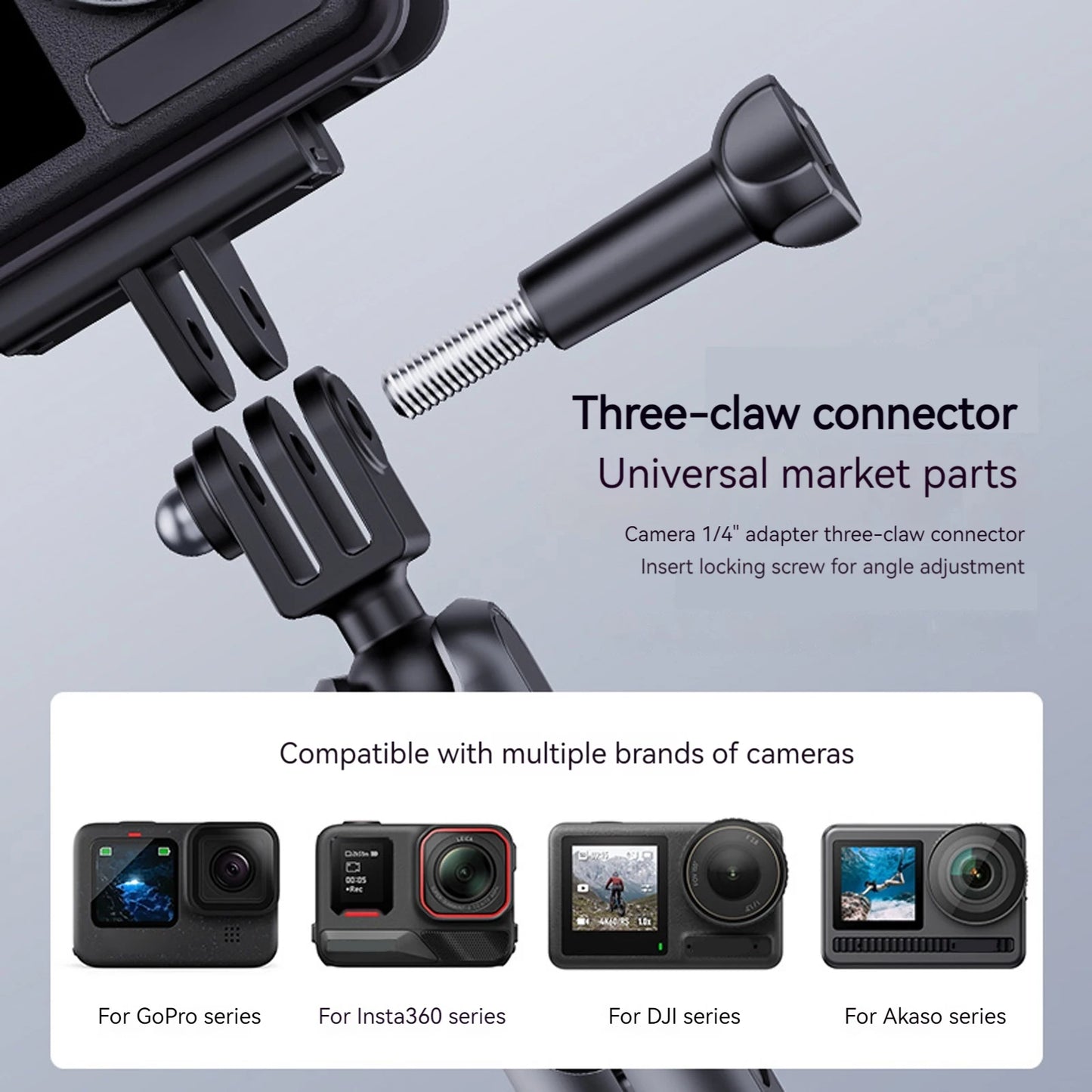 Camera Suction Cup Mount 360 Adjustable Action Camera Windshield Window Mount for DJI Insta360 GoPro Accessories Peaceful Pleasures Health and Wellness