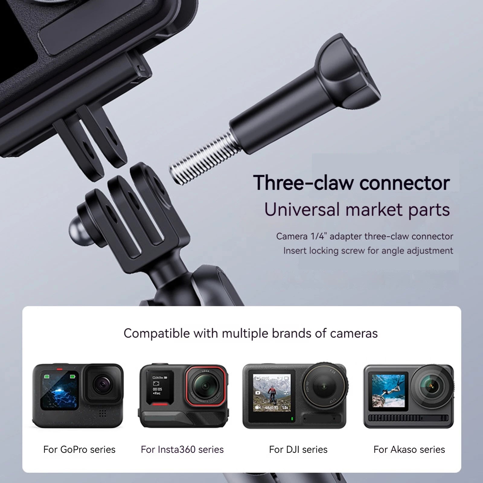 Camera Suction Cup Mount 360 Adjustable Action Camera Windshield Window Mount for DJI Insta360 GoPro Accessories Peaceful Pleasures Health and Wellness