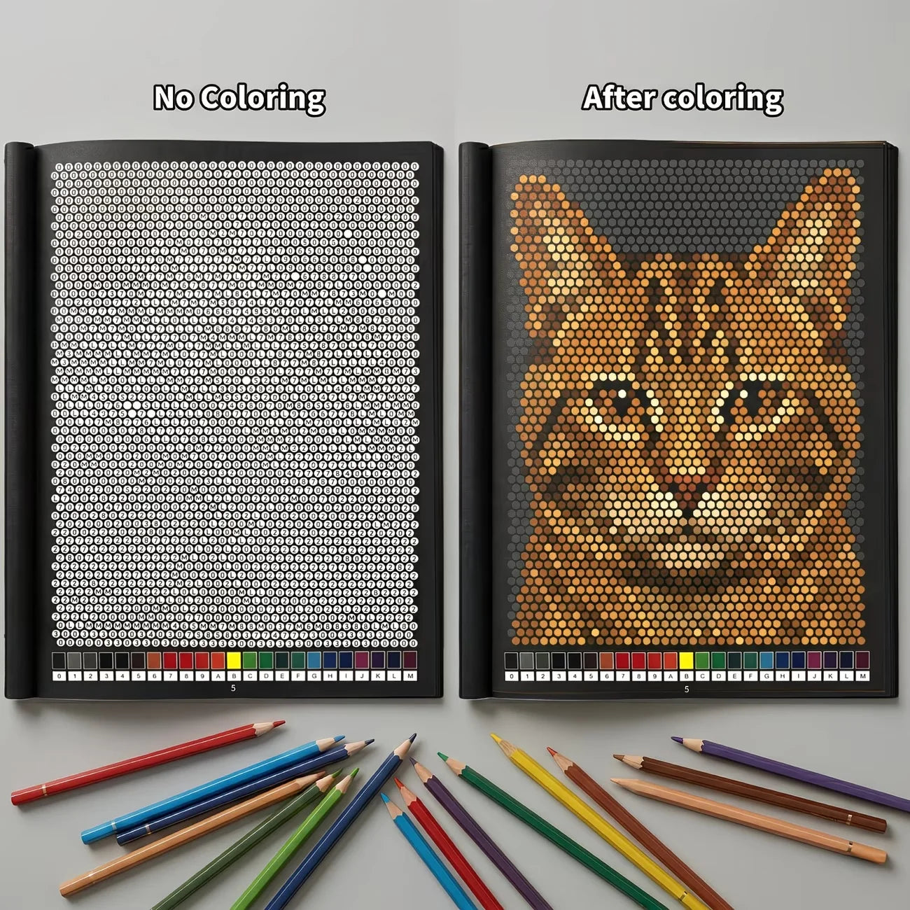 Mystery Mosaics Number Coloring Book 32 Pages Pixel Art Activity