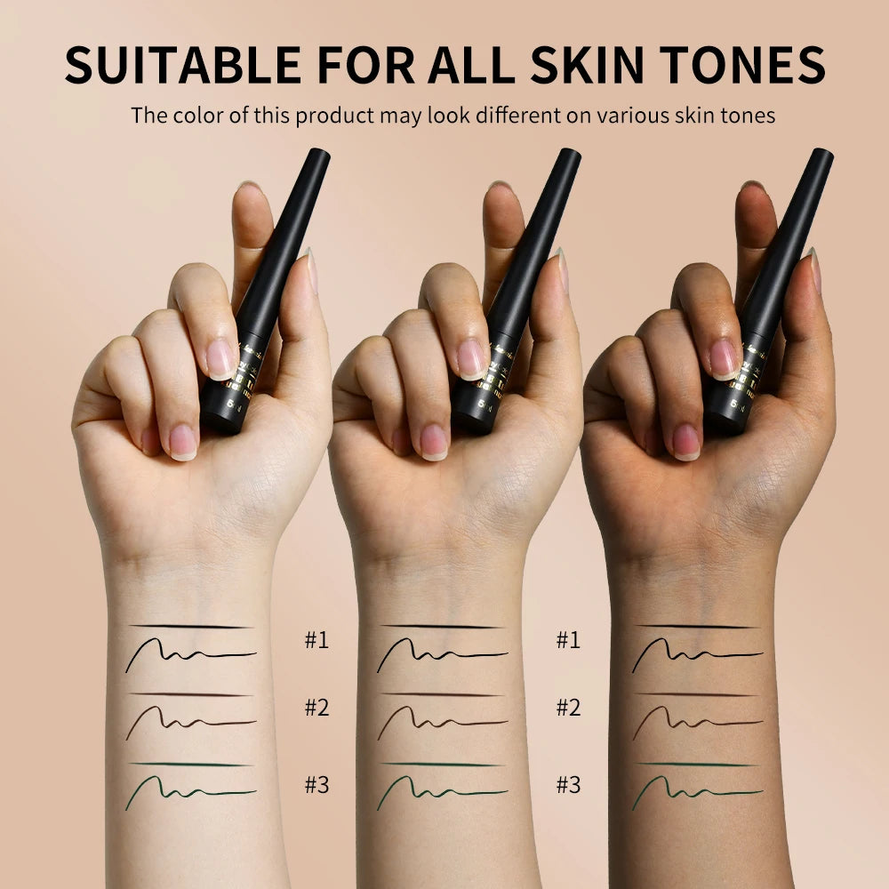 Matte Liquid Waterproof Eyeliner Brown Black 17H Long Last Sweat Proof Waterproof Wear Vegan Smudgeproof Makeup Cosmetics Peaceful Pleasures Health and Wellness