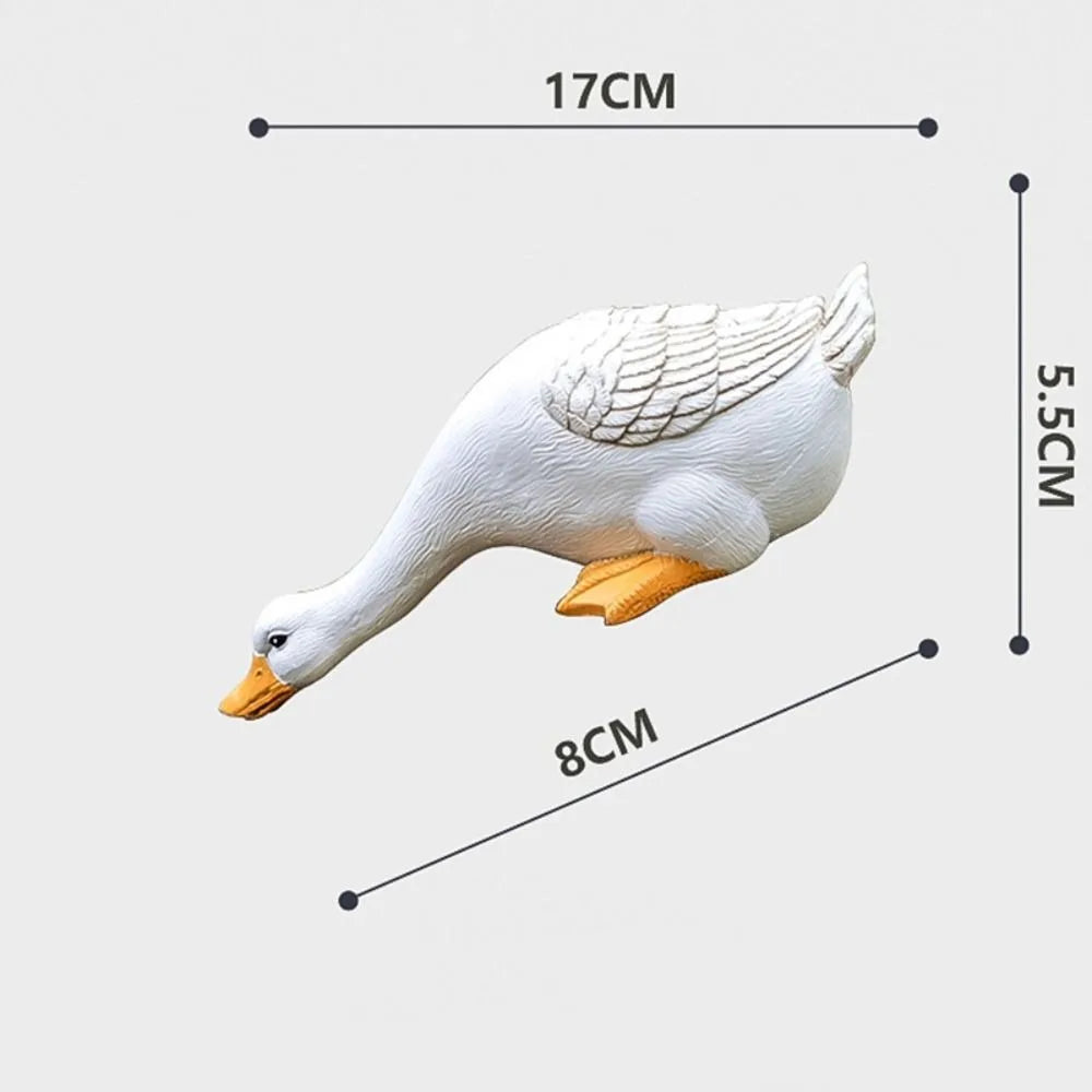 Resin Duck Figurines – Cute Miniature Garden & Pond Statues