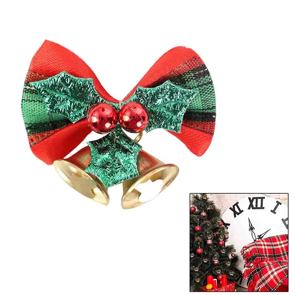 Christmas Mini Bows with Bells & Berries | 1 or 10 Pack