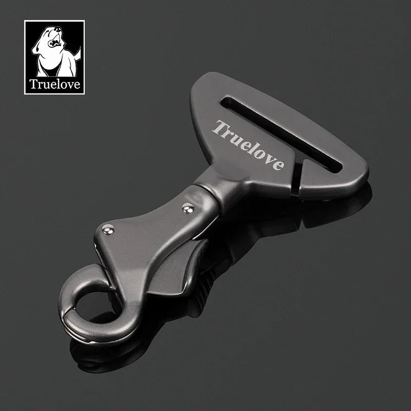 Truelove Pet All Car Seat Belt Safety Buckle with Collar or Harness High-quality Lightweight Aluminium Alloy Portable TLM1993 Peaceful Pleasures Health and Wellness Steel Gray Free Size france