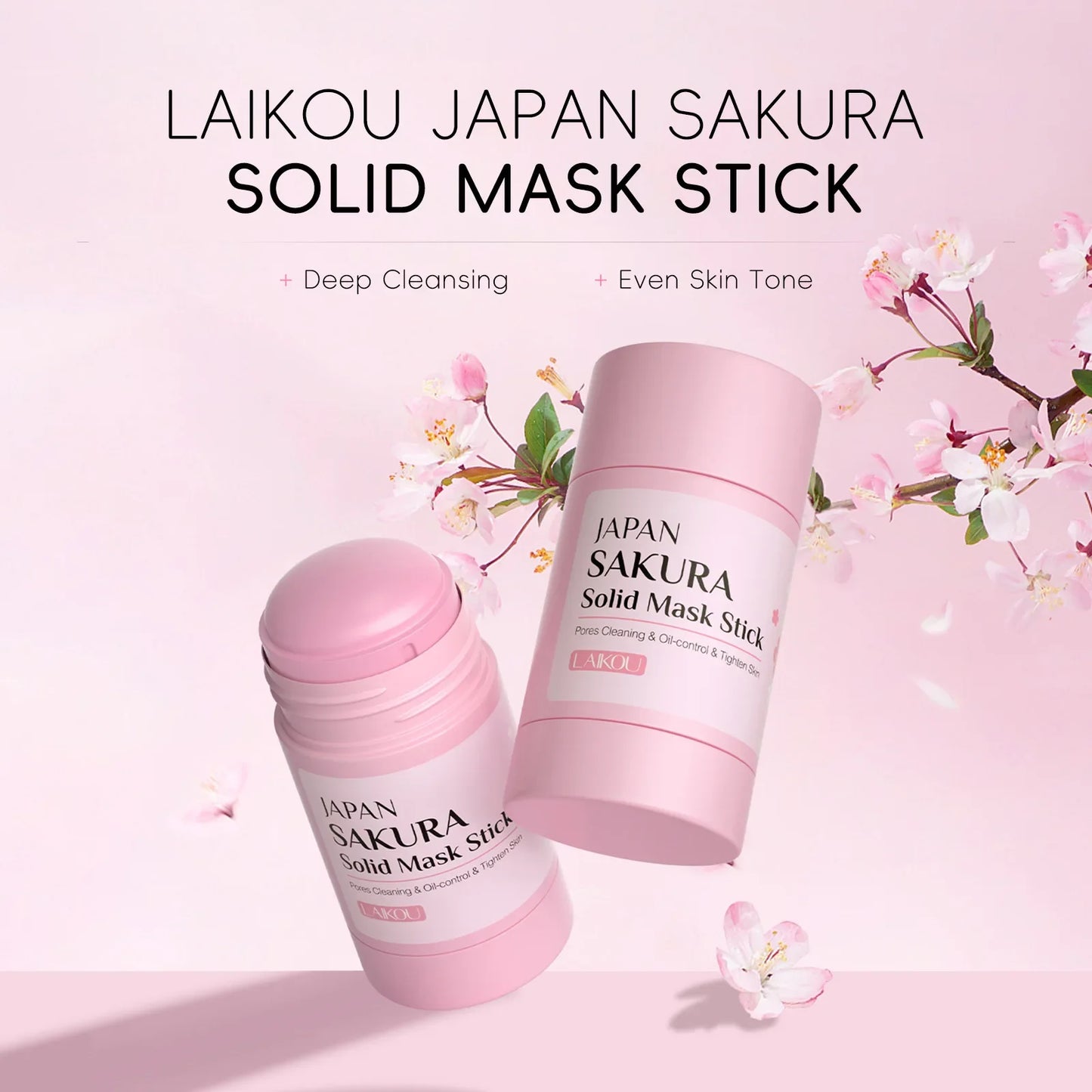 LAIKOU Sakura Mud Mask Stick – Pore Cleansing & Oil Control