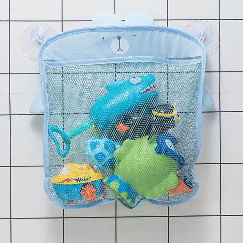 Bath Toy Organizer Mesh Net Bag – Quick Dry Bathroom Storage