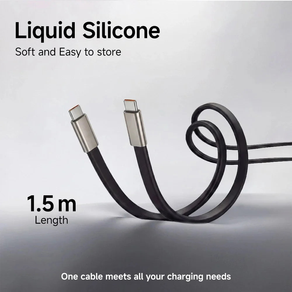 240W 2-in-1 USB-C Fast Charging Cable with Bracket & OTG