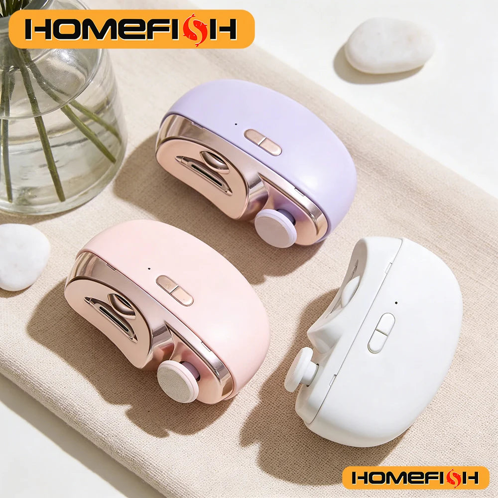 Electric Baby Nail Trimmer Automatic - Anti-Splash Anti-Pinch Nail Polisher Peaceful Pleasures Health and Wellness