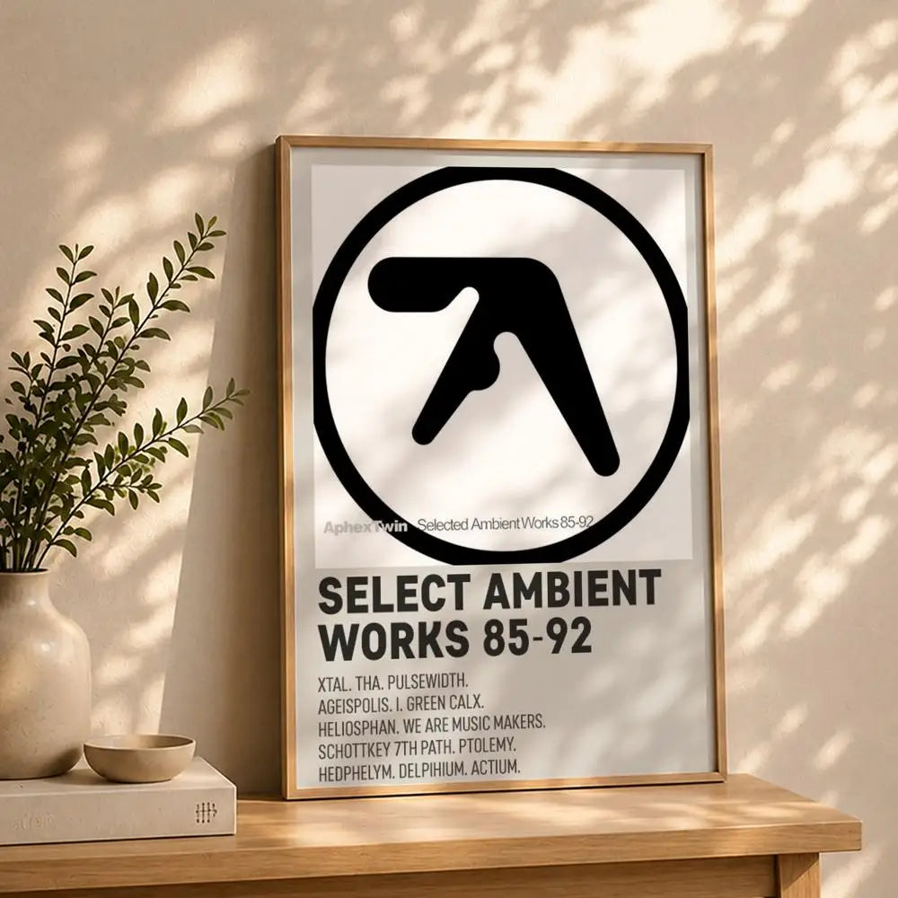 Band A-Aphex TwinS Poster HD Self Adhesive Waterproof Wall Art Ideal for Home Office Dorm Bedroom Great Gift Peaceful Pleasures Health and Wellness