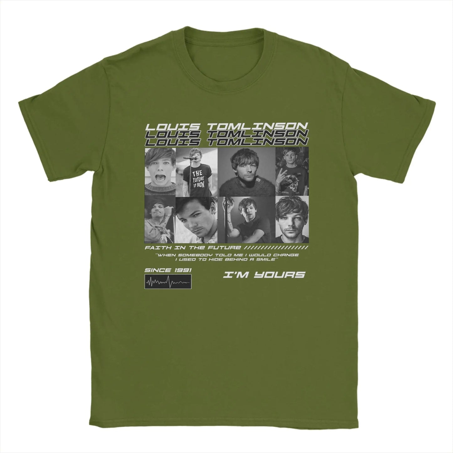 Louis Tomlinsons Men T Shirts I'm Yours Fun Tees Short Sleeve Crew Neck T-Shirt 100% Cotton Big Size Clothes Peaceful Pleasures Health and Wellness
