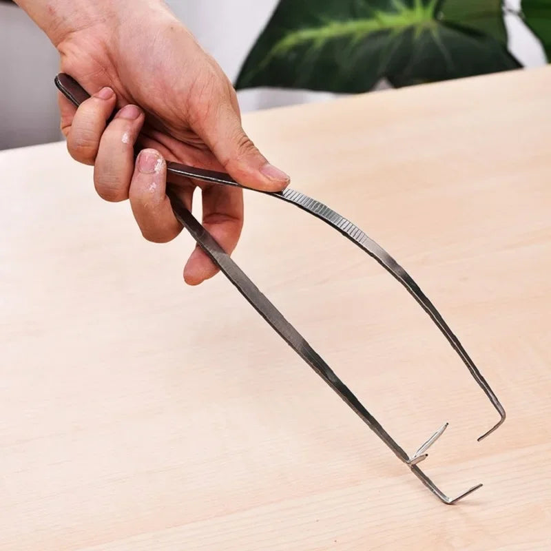 Pottery Glazing Tongs for Cup Stainless Steel Tweezers Glaze Clip Applicator Dip Blown Glaze Clip Cup and Saucer Peaceful Pleasures Health and Wellness