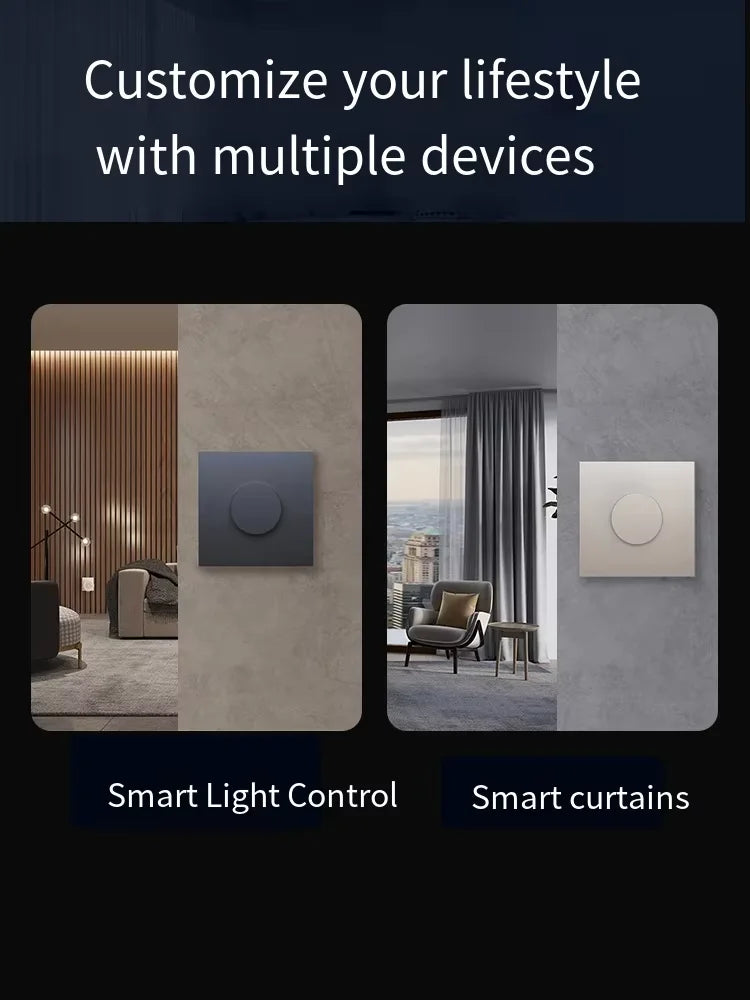 Aqara Smart Dimmer Switch H1 With Neutral Zero-fire Line Rotary Switch Zigbee 3.0 For Smart Home Work With Homek App Aqara Home Peaceful Pleasures Health and Wellness