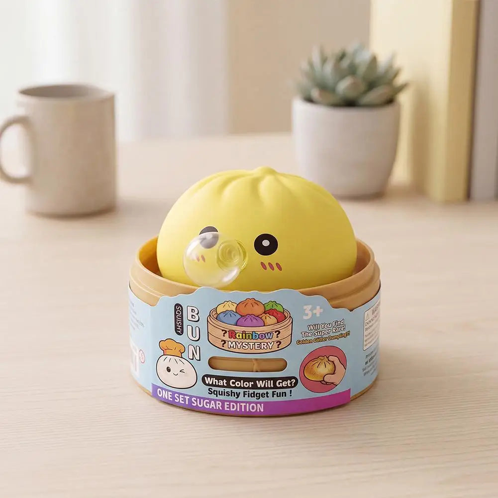 Dumpling Squeeze Fidget Toy – Soft Sensory Bubble Toy for Adults