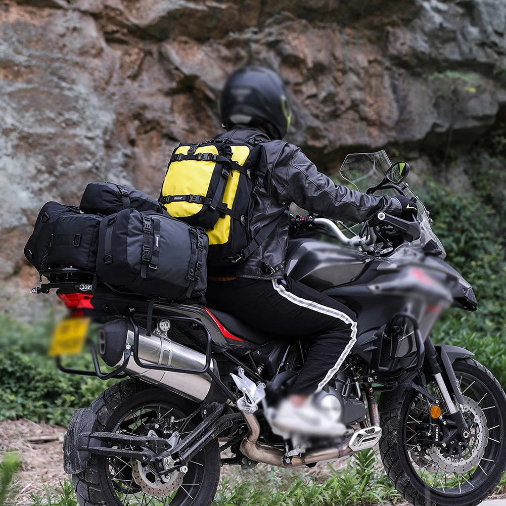 Waterproof Motorcycle Saddle Bag 10L 20L 30L | Rear Rack Pack