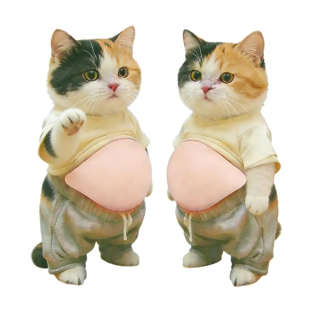 3D Big Belly Silicone Decor Stickers Playful Touchsqueeze Toy Car