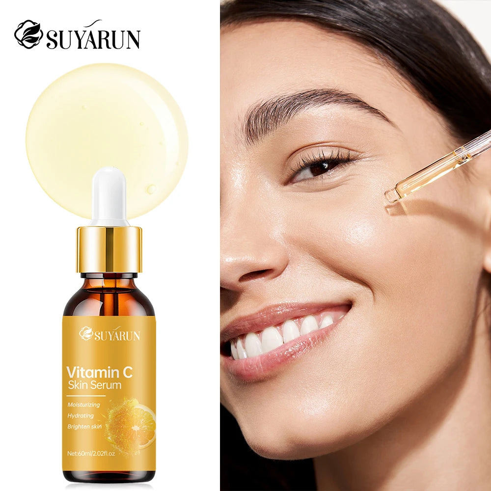 SUYARUN Vitamin C Facial Essence Hyaluronic Acid Whitening Essence Moisturizes Dry skin, firming Skin Essence Facial Skin Care Peaceful Pleasures Health and Wellness