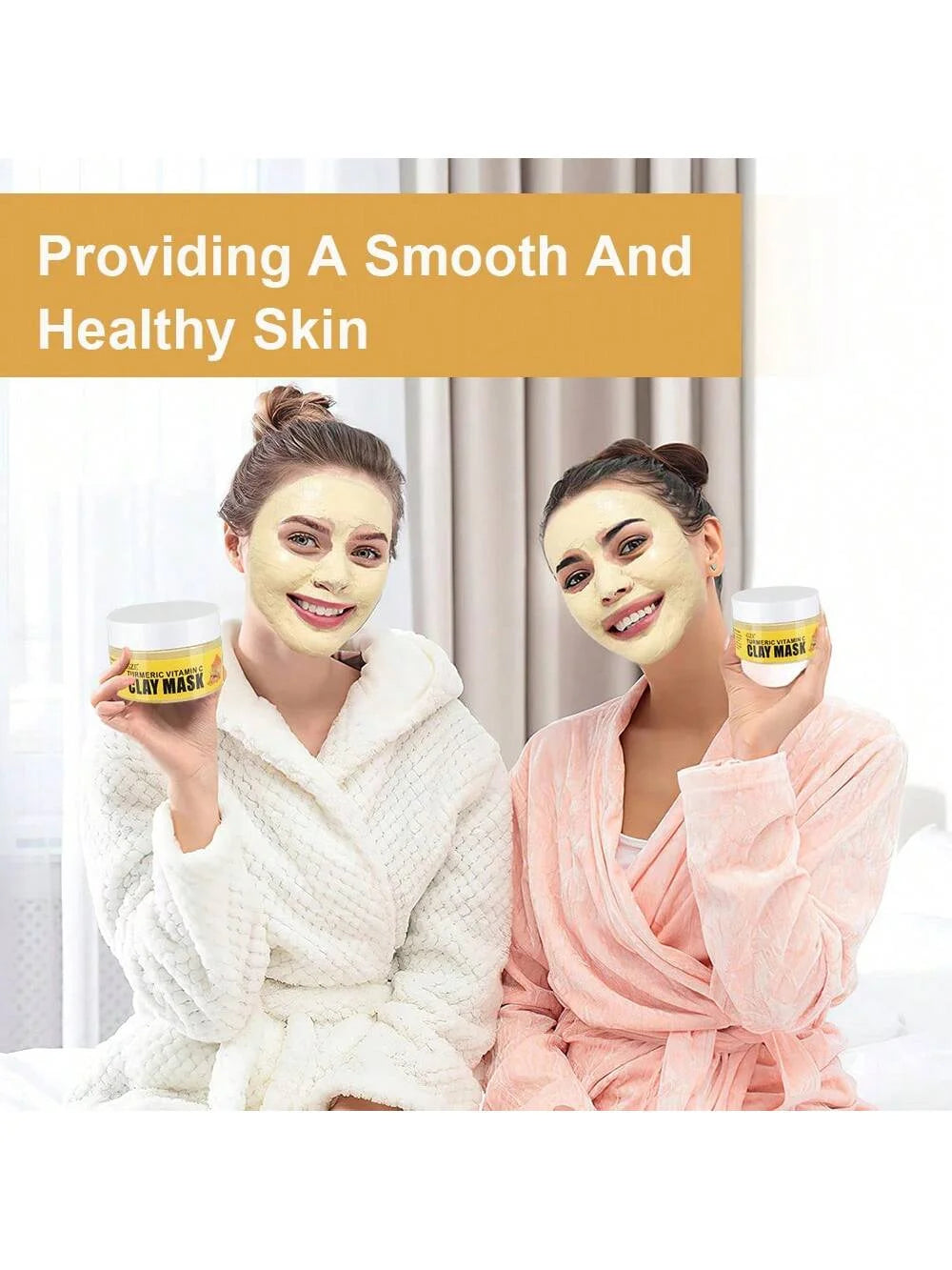 GZE Turmeric Vitamin C Clay Mask – Deep Pore Cleansing 100g Clay Face Mask Peaceful Pleasures Health and Wellness
