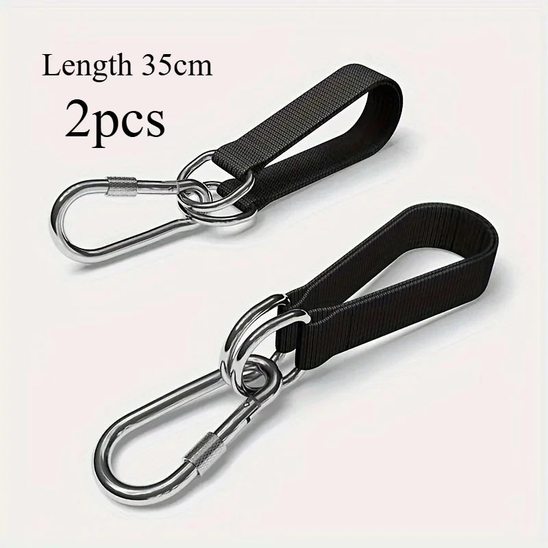 2pcs Hammock hanging strap reinforced hanging strap swing hook fitness trainer indoor and outdoor camping accessories Peaceful Pleasures Health and Wellness 35cm 2pcs