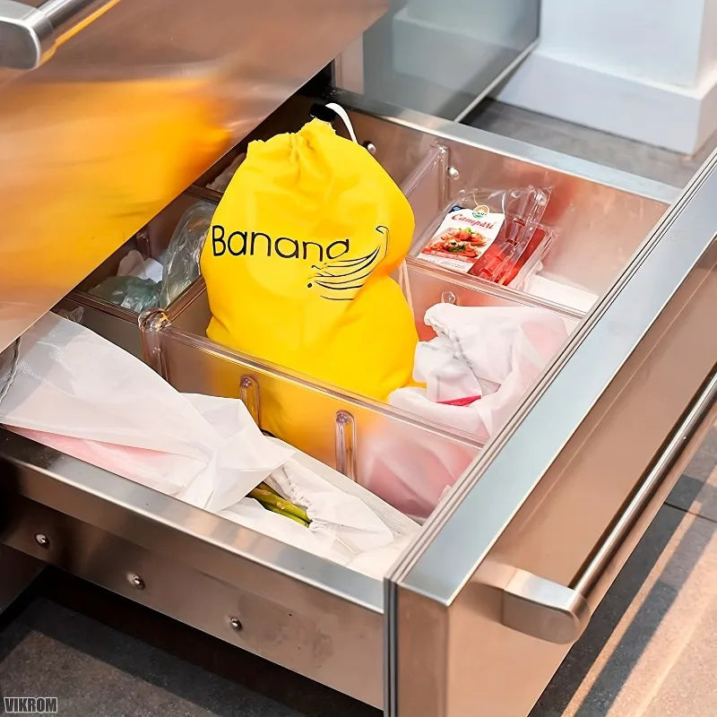 A Practical Bag For Storing Yellow Bananas To Keep Them Fresh, Convenient To Use, Washable, And Durable. Ideal For Organizing Peaceful Pleasures Health and Wellness
