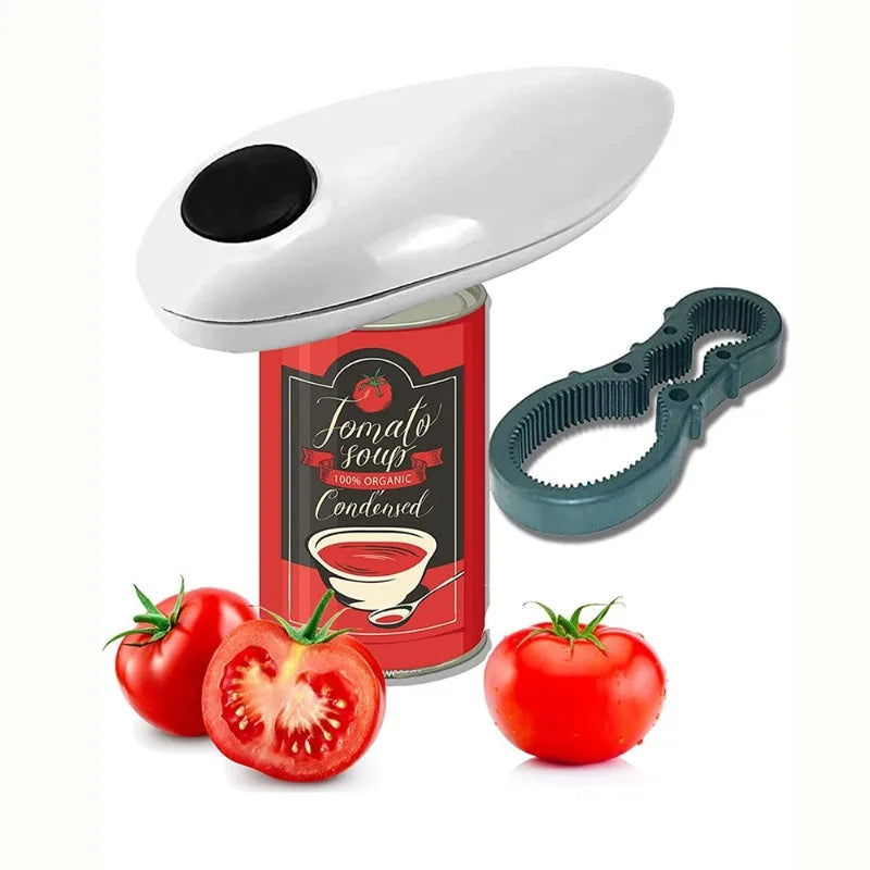 Electric Can Opener & Bottle Opener Set | Stainless Steel Electric Can Opener Peaceful Pleasures Health and Wellness