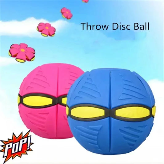 Magic Flying Saucer Bouncy Stomp Ball Foot Pressure Decompression Vent Indoor Outdoor Toys for Kids Pets Peaceful Pleasures Health and Wellness
