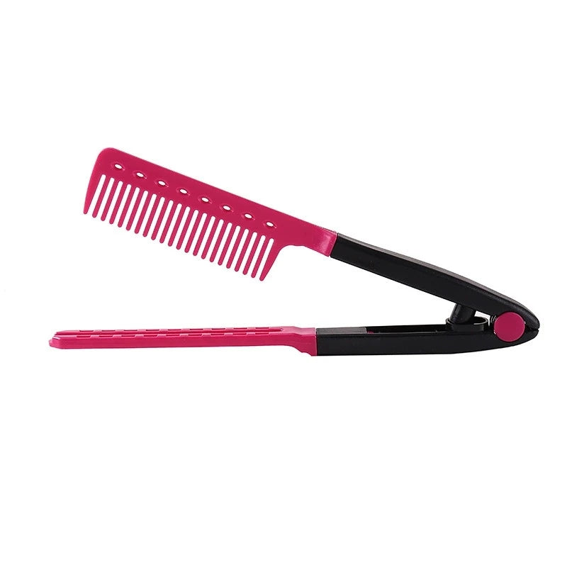 V-Shape Wood Comb for Hair Straightening & Styling