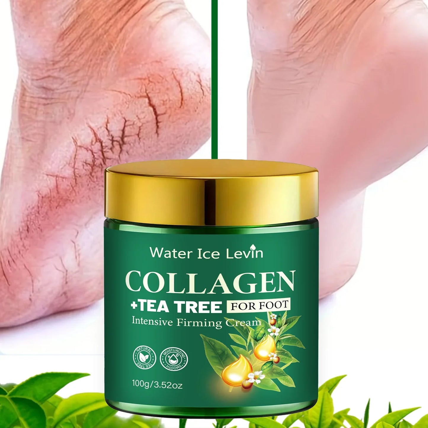 Intensive Foot Cream – Collagen & Tea Tree Moisturizing Firming