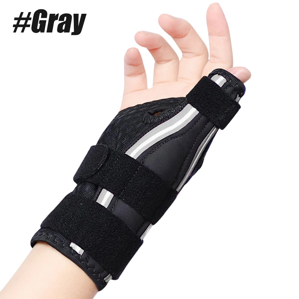 1PCS Thumb Brace for Right & Left Hand,Reversible Thumb Splint for Arthritis Pain,Thumb Stabilizer for Sprains,Tendonitis Relief Peaceful Pleasures Health and Wellness Gray-1PCS