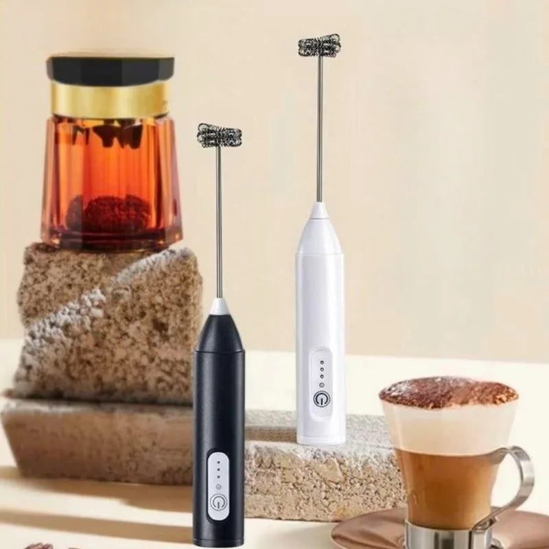 Milk Frothing Pitcher Wireless Stirring Rod Home Coffee Frothing Device Handheld Mixer Charging Milk Frothing Creamer Peaceful Pleasures Health and Wellness