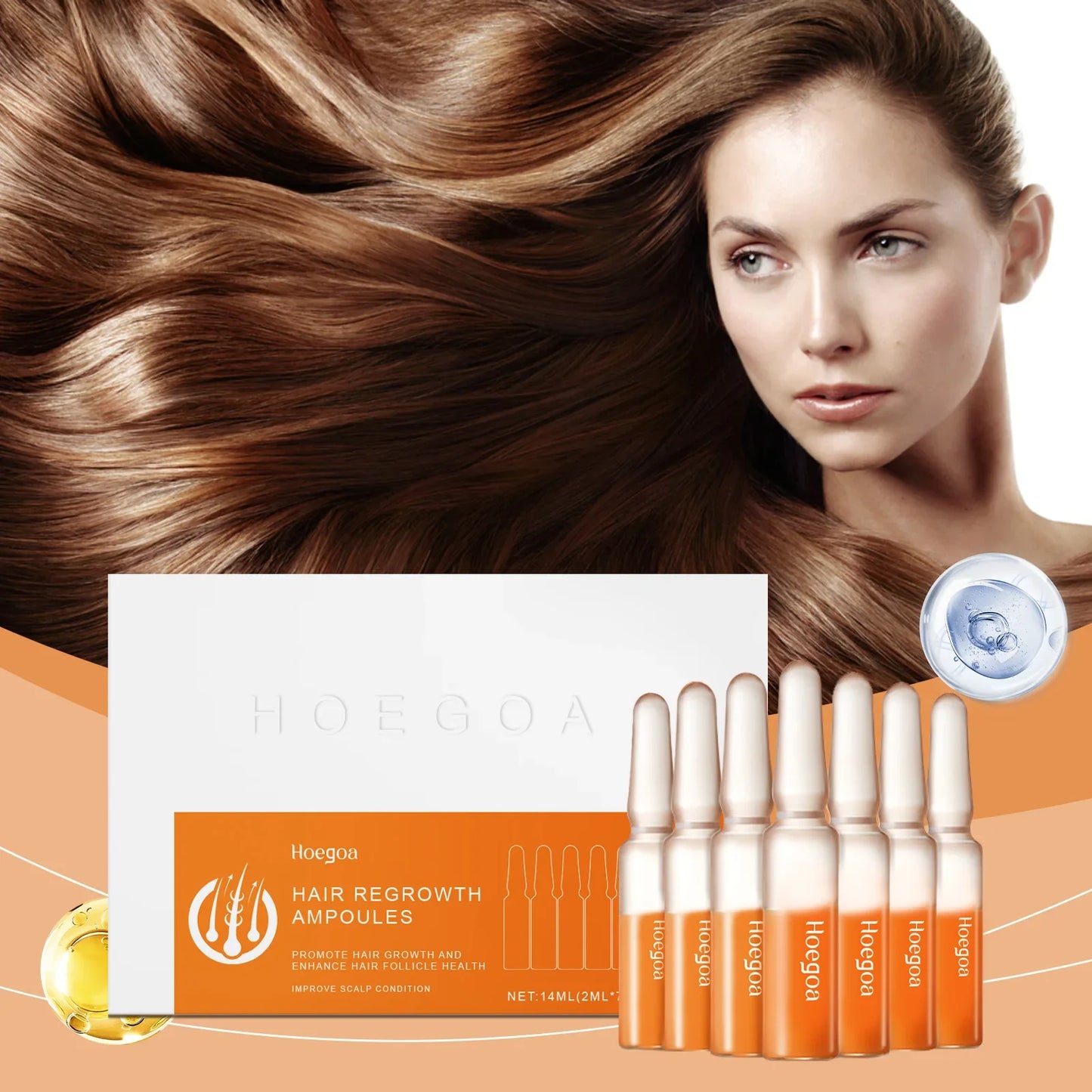 HOEGOA Hair Growth Serum Ampoules – Nourishing Scalp Treatment
