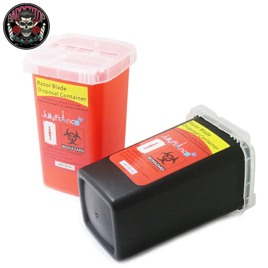 Salon Blade Recycling Bin Waste Razors Blade Storage Case Recycling Disposable Blade Storage Box Barber Shop Tools Accessories ﻿ Peaceful Pleasures Health and Wellness