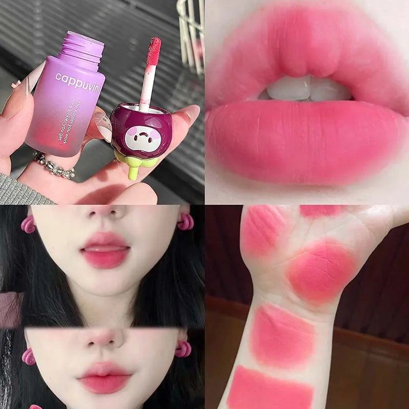 6-Color Velvet Matte Lip Glaze | Waterproof Long-Lasting Lipstick
