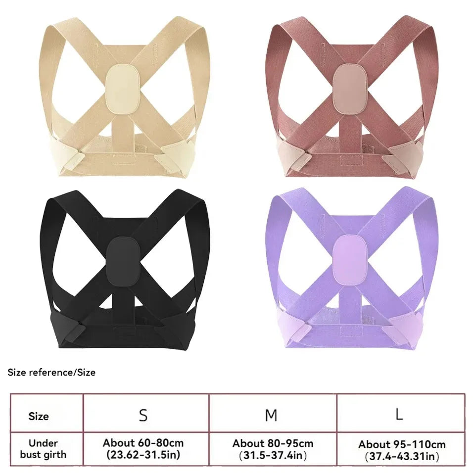 Adult Hunchback Corrector Invisible Back Straightening Stretching Straight Back Open Shoulder Lumbar Correction Belt Men Women Peaceful Pleasures Health and Wellness