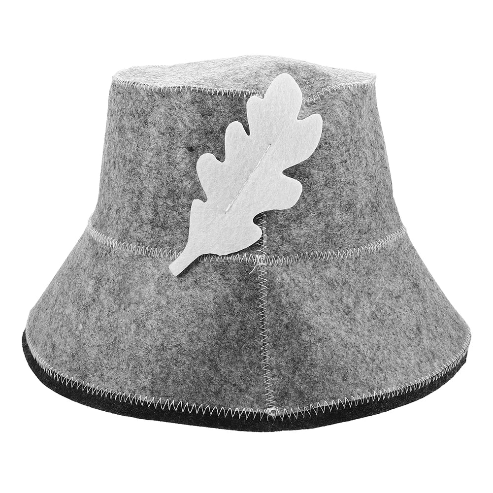 Felt Sauna Cap – Water-Absorbent Bath Hat for Men & Women