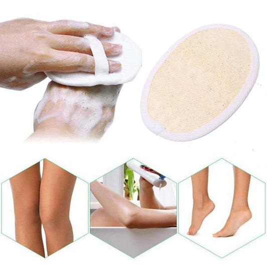 Natural Loofah Exfoliating Bath Gloves & Facial Scrub Pad Loofah Bath Glove Peaceful Pleasures Health and Wellness