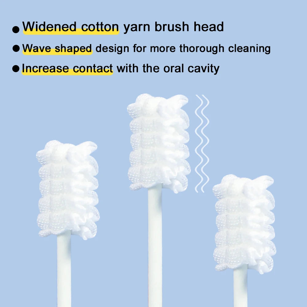 30-Pack Disposable Baby Mouth Cleaning Sticks | Infant Oral Care